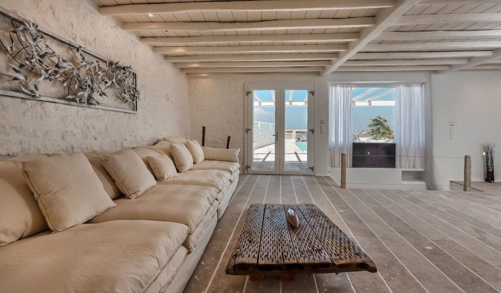 Mykonos Villa Casa Princessa Living Room