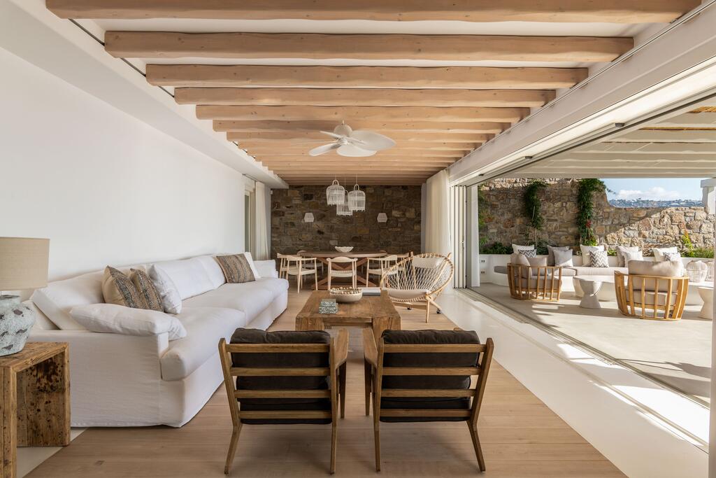 Villa Martin in Mykonos outdoor Livingroom